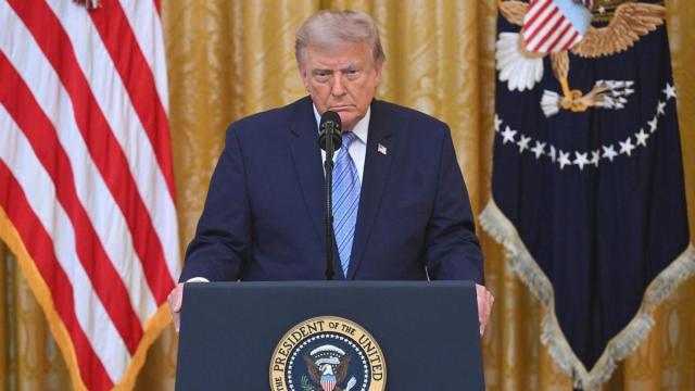 Donald Trump, en su discurso.