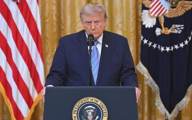 Donald Trump, en su discurso.