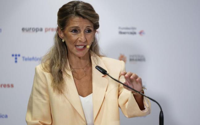 La vicepresidenta segunda y ministra de Trabajo y Economía Social, Yolanda Díaz