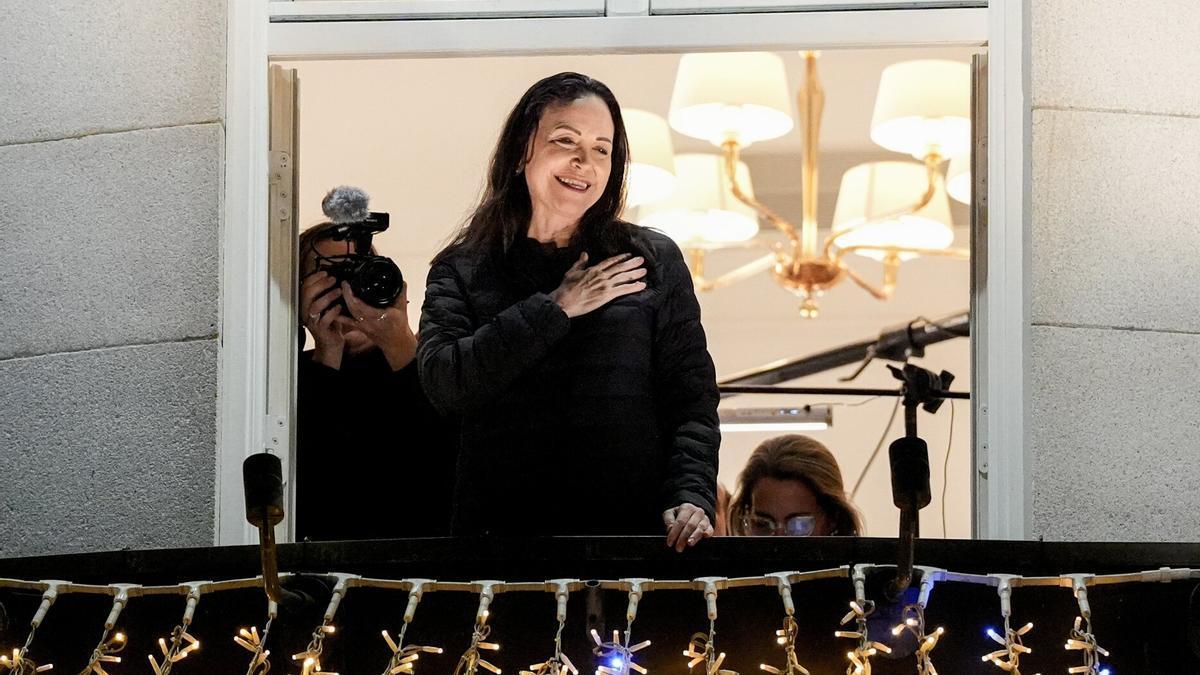 María Corina Machado, en Oslo, donde recibió el Nobel de la Paz.