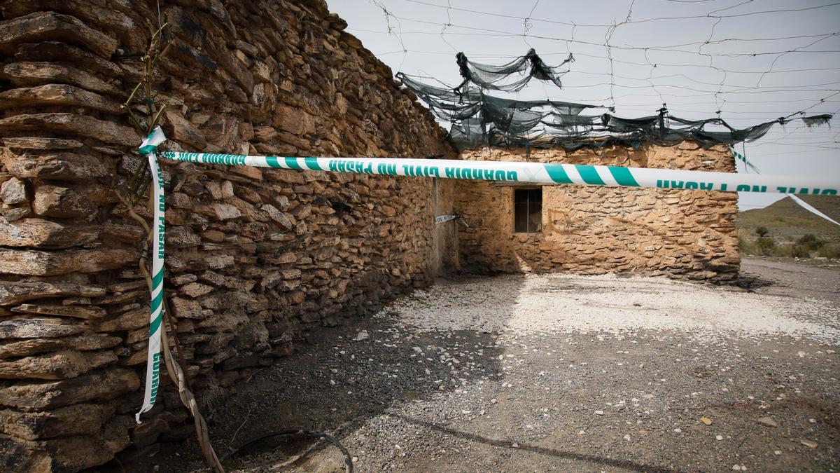 Lugar del presunto asesinato de dos niñas de dos y cuatro años de edad así como la posterior muerte de su padre, de 35 años, en Alboloduy, a 18 de marzo de 2024 en Almería.