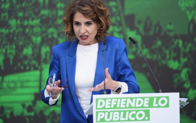 La secretaria general del PSOE-A y candidata a la Presidencia de la Junta de Andalucía, María Jesús Montero.