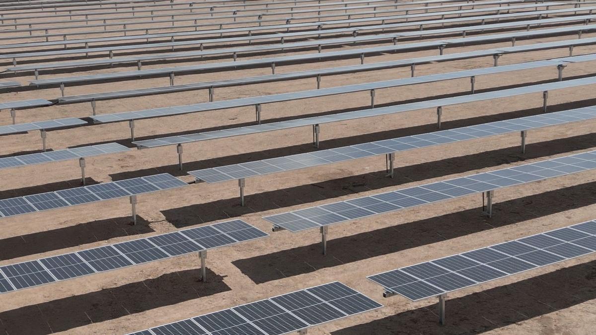 Imagen de la planta fotovoltaica de Iberdrola en Salamanca.