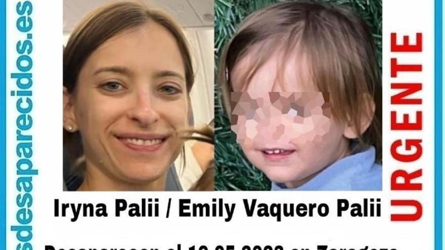 Cartel de búsqueda de Emily y su madre.