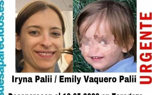Cartel de búsqueda de Emily y su madre.