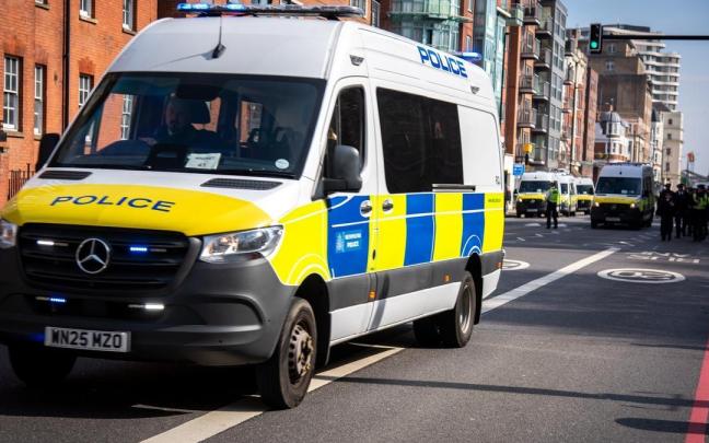 Imagen de archivo de una furgoneta de la Policía de Londres.