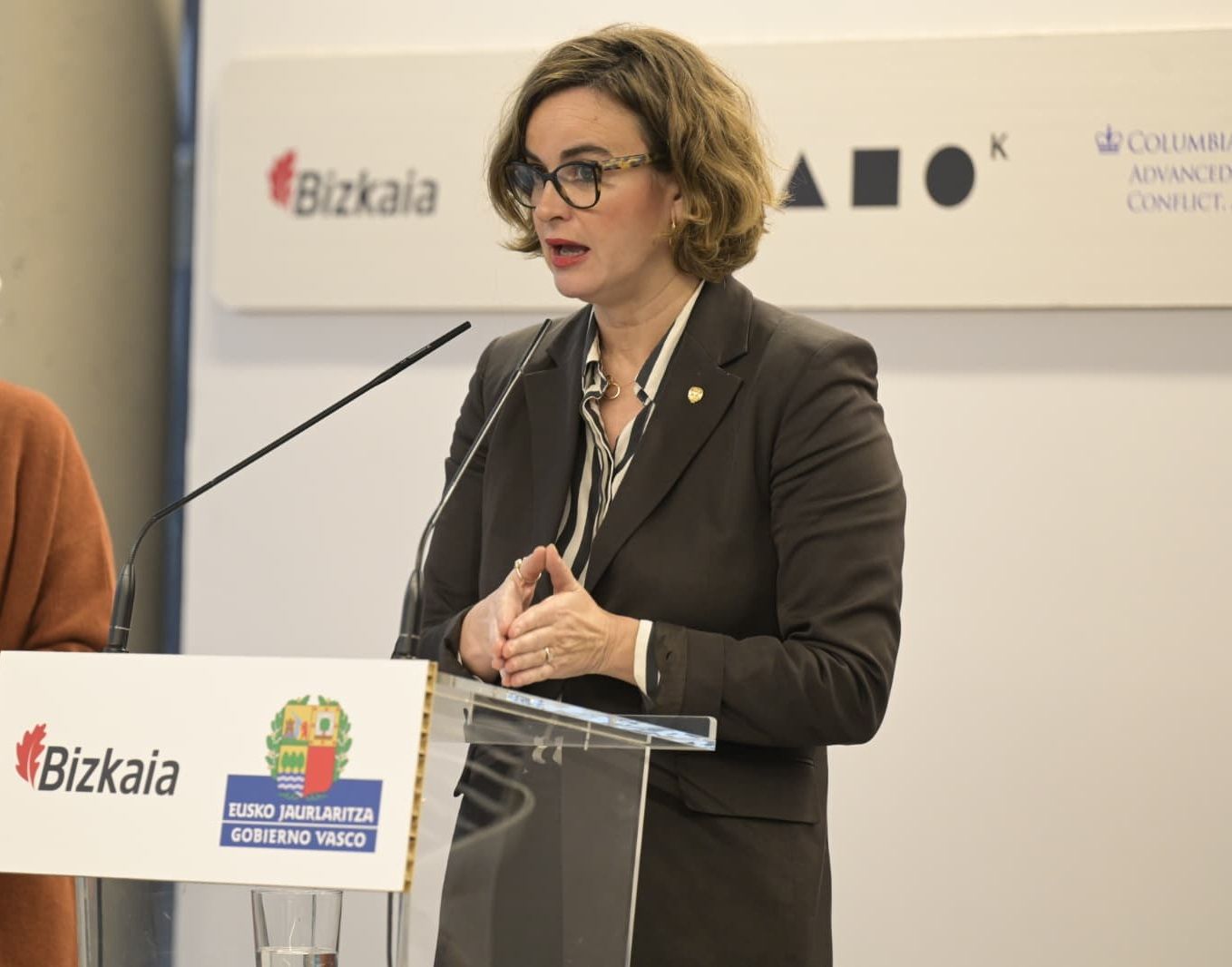 Elixabete Etxanobe, diputada general de Bizkaia.