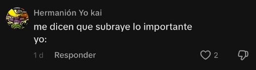 Comentario de un usuario.