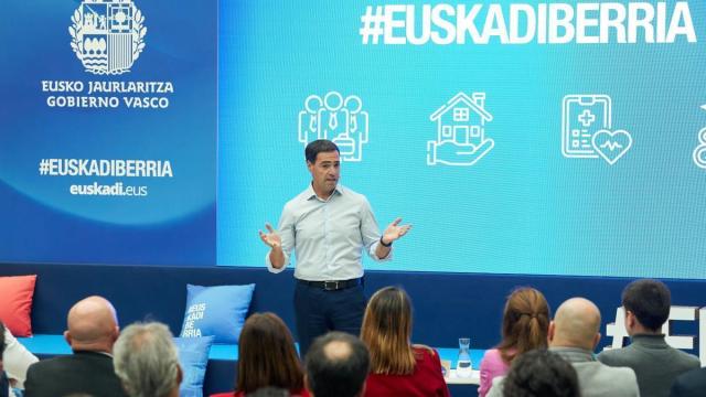 El lehendakari, Imanol Pradales, en un acto anterior / Irekia El lehendakari, Imanol Pradales, en un acto anterior