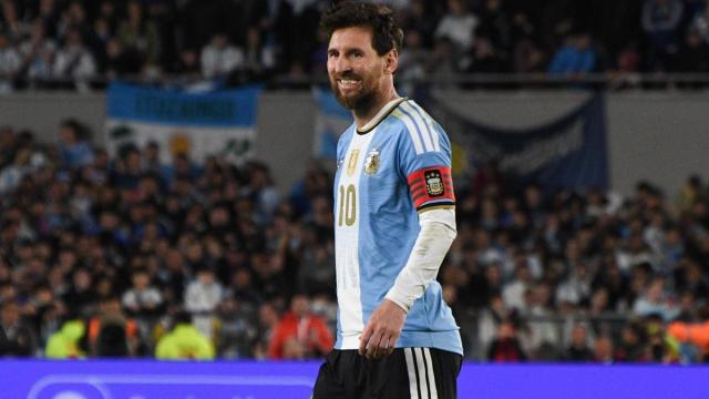 Leo Messi, en su último partido con la selección argentina.