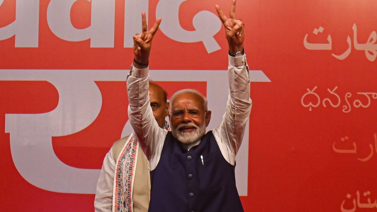 Narendra Modi, ganador de las elecciones.