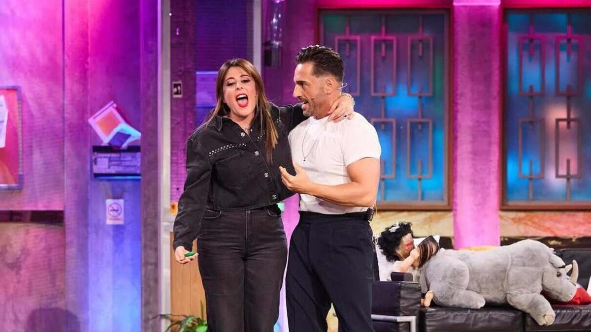 Valeria Ros y David Bustamante, ayer en 'La Revuelta'