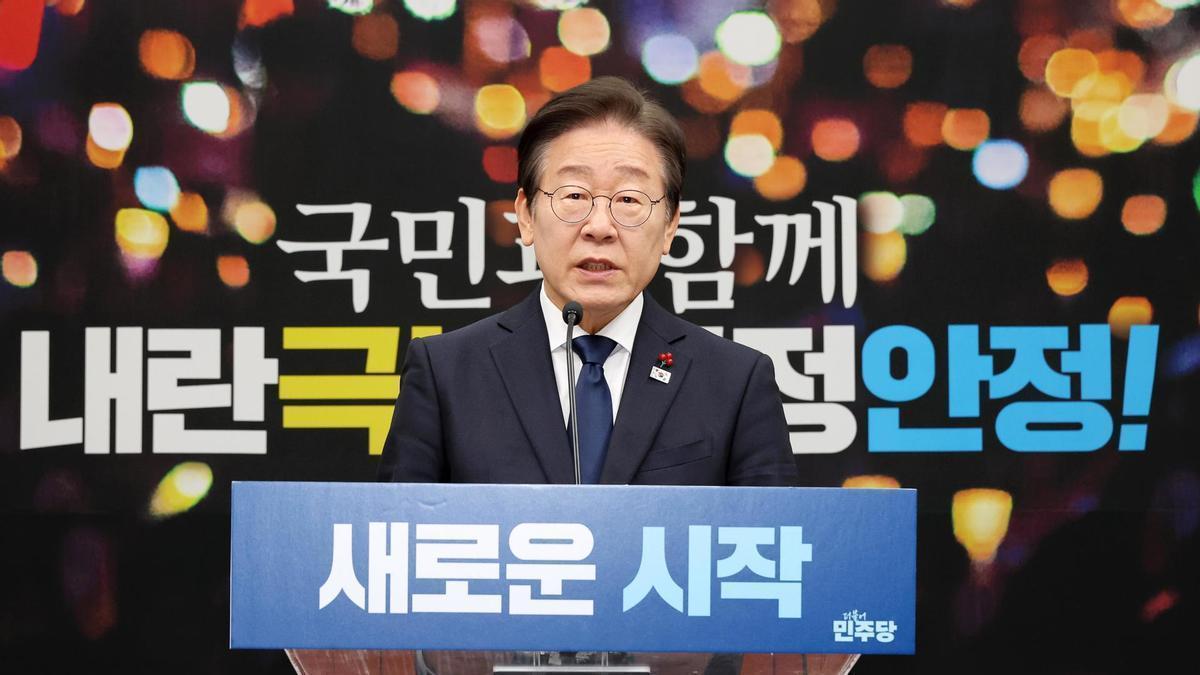 El líder del Partido Demócrata de Corea del Sur, Lee Jae Myung.