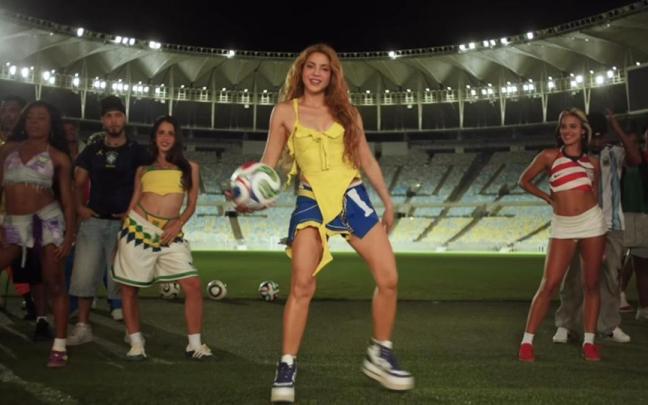Shakira en el videoclip de su tema 'Dai Dai'.