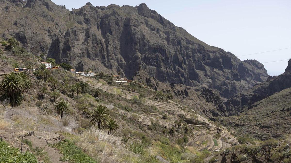 Imágenes de la zona de Masca donde fue encontrado el cadáver.