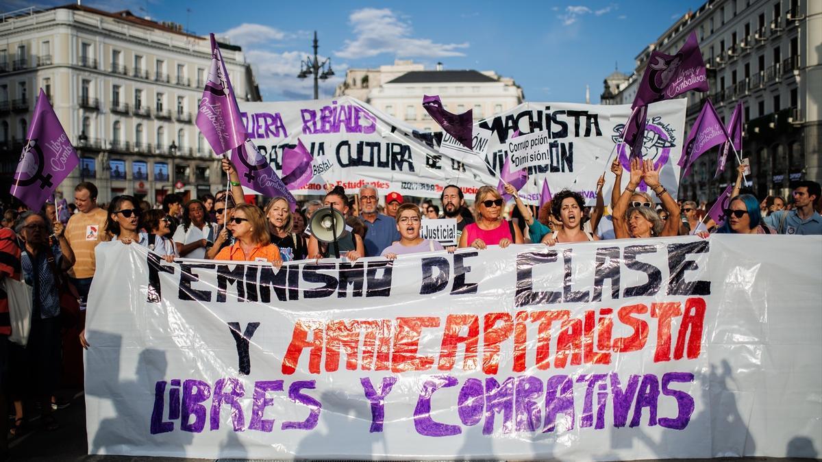Manifestación contra la violencia machista.