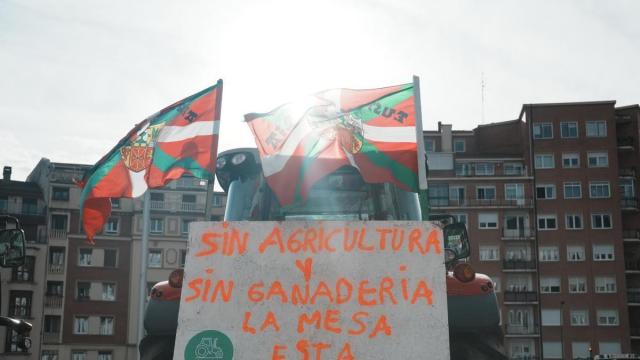 Protestas del agro vasco.