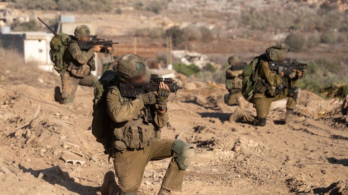 Soldados israelíes durante una operación en Gaza.