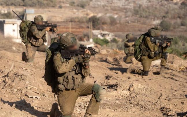 Soldados israelíes durante una operación en Gaza.