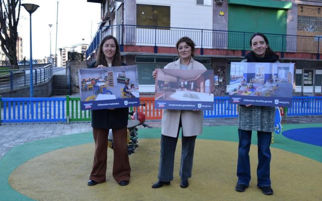 Las responsables municipales en Olibet.