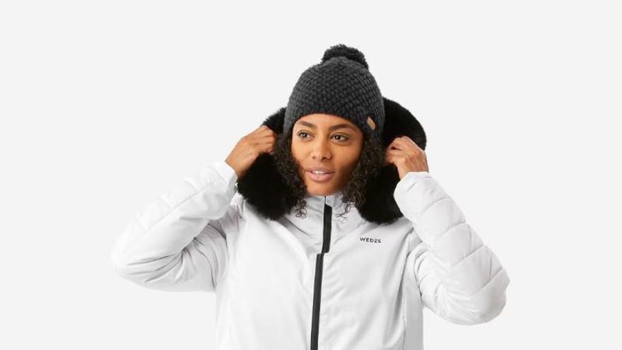 La chaqueta de esquí y nieve impermeable semi larga Mujer Wedze 100 de Decathlon