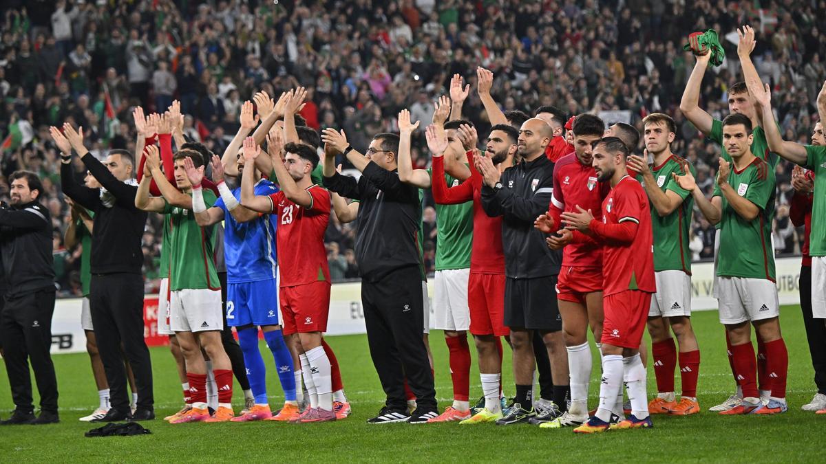 Las imágenes del Euskal Selekzioa - Palestina