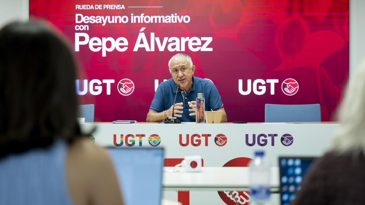 El secretario general de UGT, Pepe Álvarez.