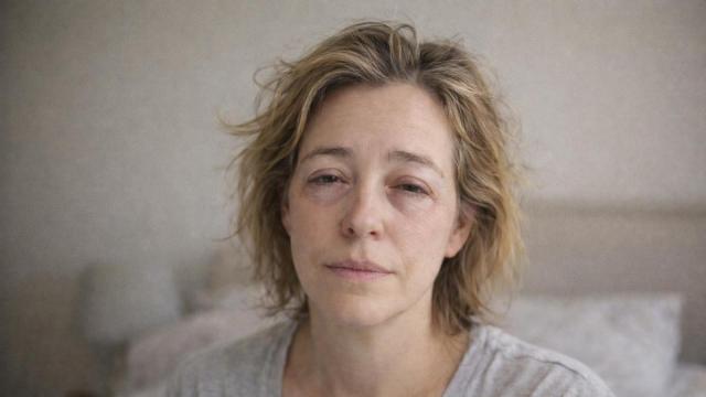 Mujer recien levantada