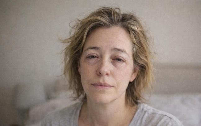 Mujer recien levantada