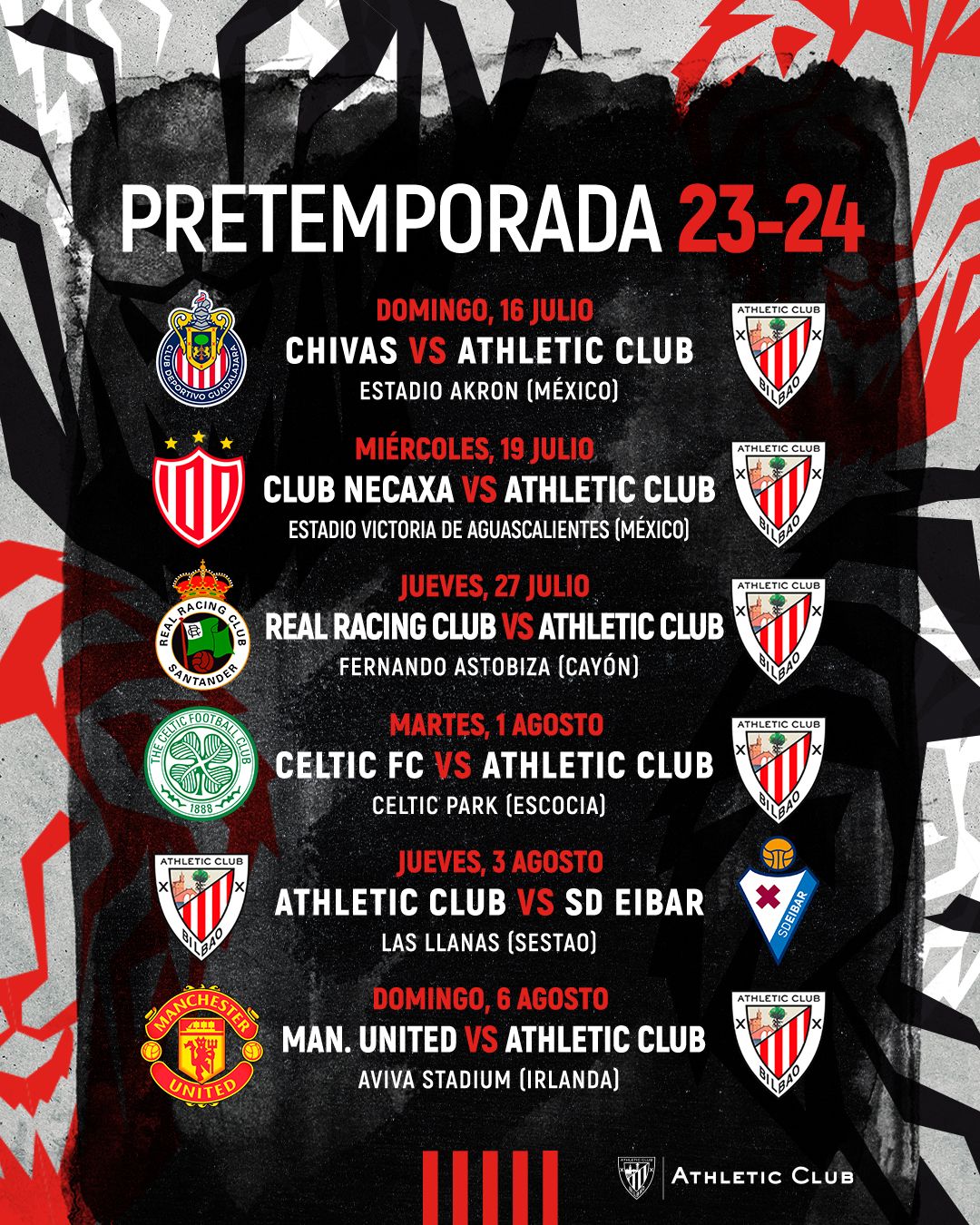 Los partidos de pretemporada del equipo de Valverde
