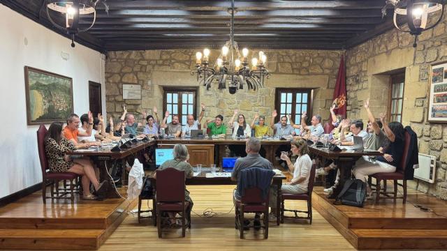 Votación de las ordenanzas fiscales en el Pleno ordinario de Zarautz.