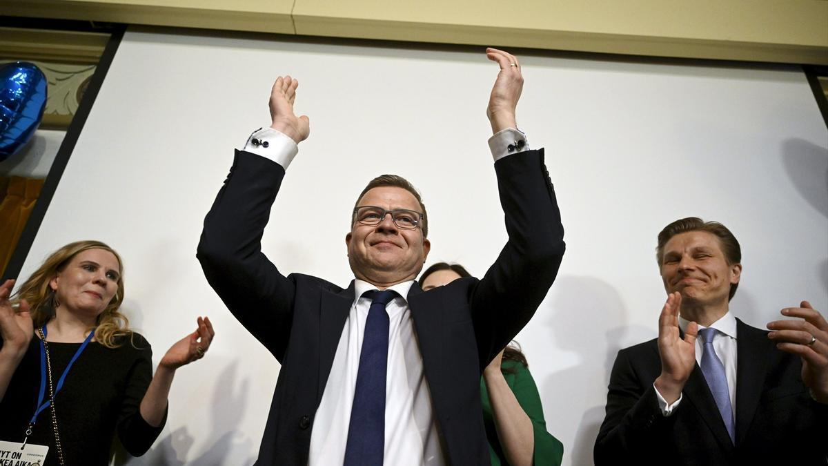 El líder del partido conservador finlandés Kokoomus, Petteri Orpo.