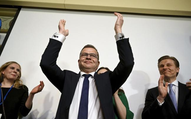 El líder del partido conservador finlandés Kokoomus, Petteri Orpo.