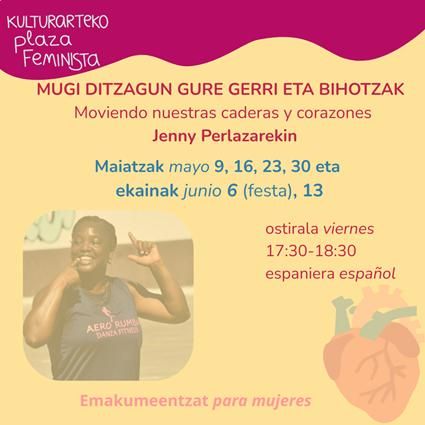 Cartel de las clases de aerorrumba