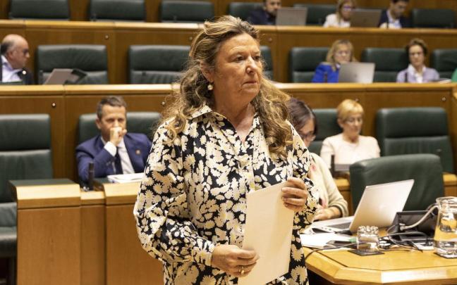 La consejera de Salud, Gotzone Sagardui, en un pleno anterior / Parlamento Vasco La consejera de Salud, Gotzone Sagardui, en un pleno anterior