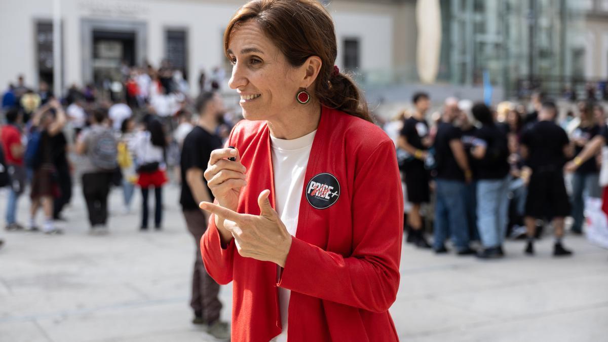 La ministra de Sanidad, Mónica García