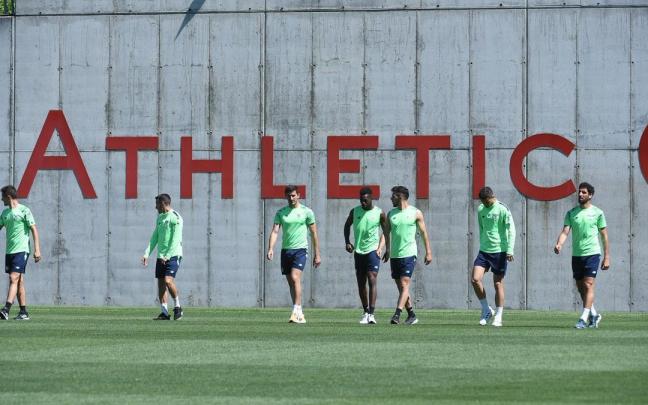 En imágenes: el Athletic vuelve a los entrenamientos tras el empate ante el Mallorca