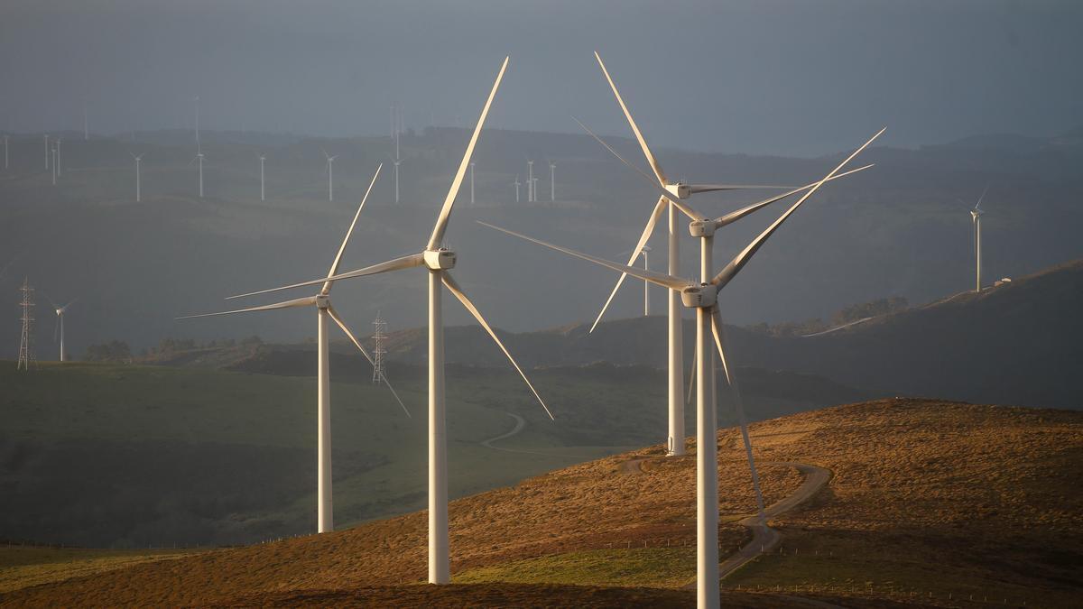 Un parque eólico