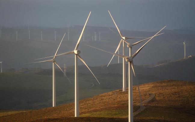 Un parque eólico