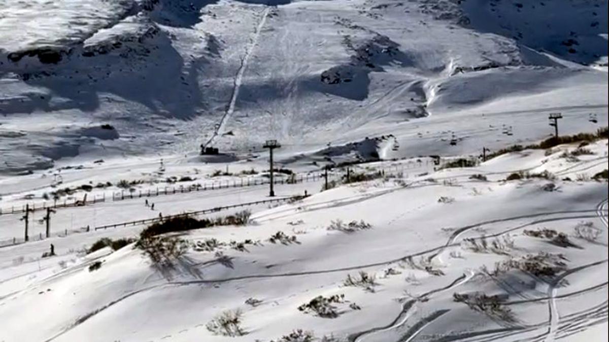 Vista panorámica de la estación de esquí de Alto Campoo, la más cercana a Bilbao.