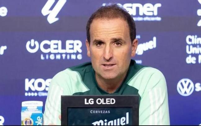 Jagoba Arrasate, en rueda de prensa / N.G.