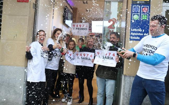 Agraciados con el primer premio de la Lotería del Niño