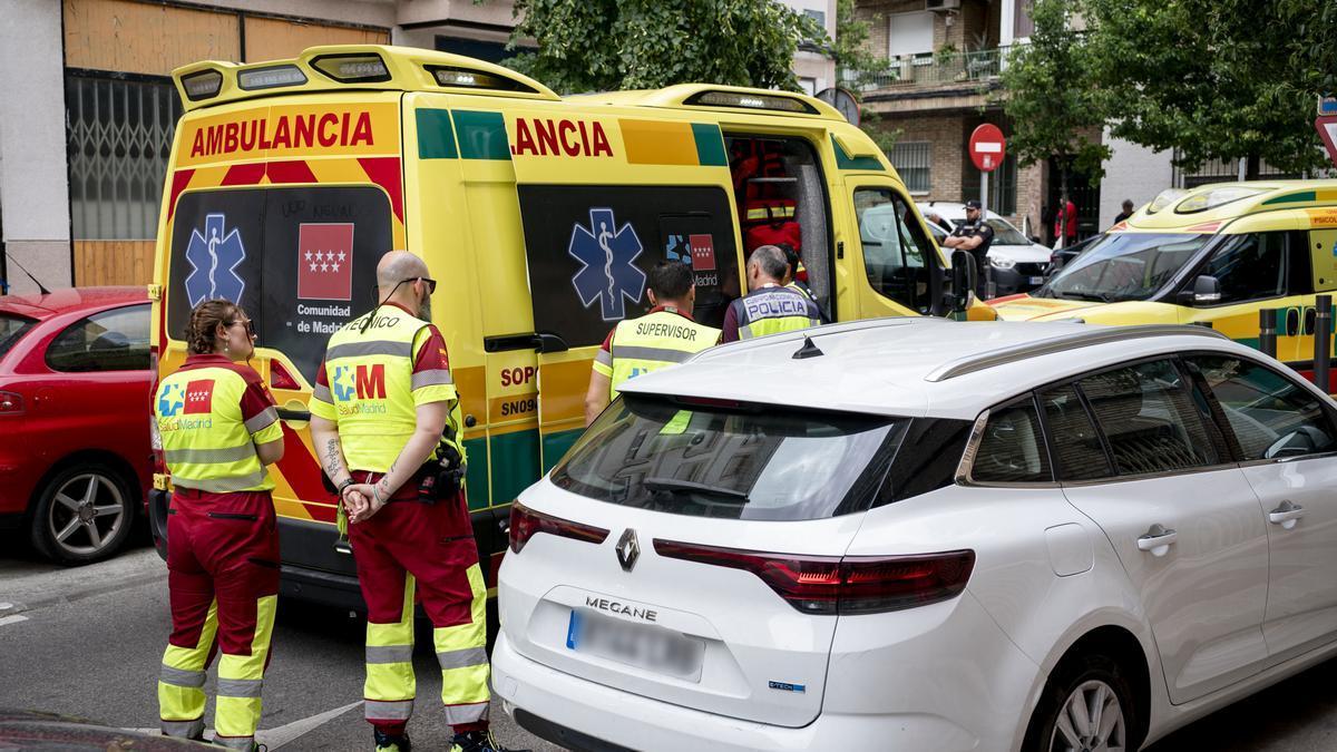 Una ambulancia en una imagen de archivo