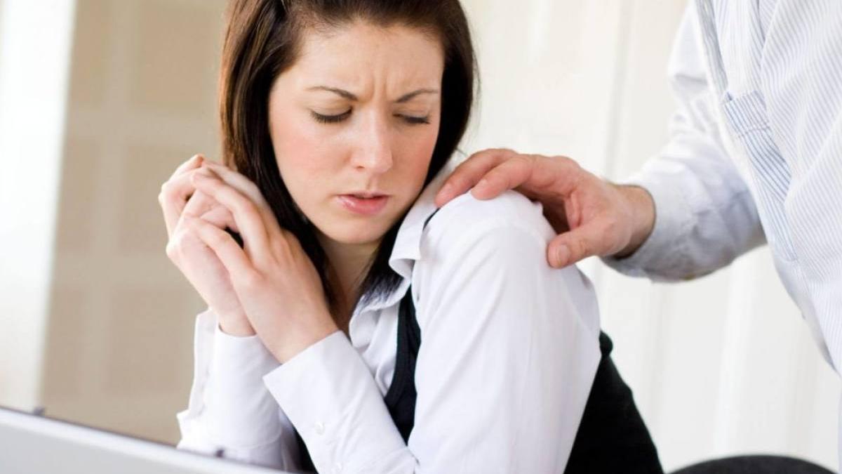 Acoso sexual en el trabajo.