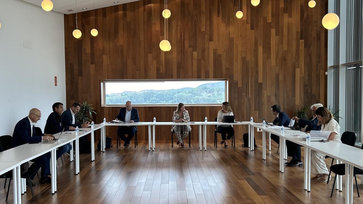 Participantes en la reunión de este viernes en Logroño.