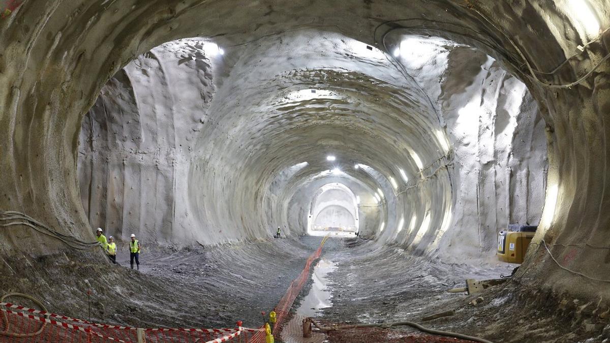 Túneles del Topo en plenas obras.