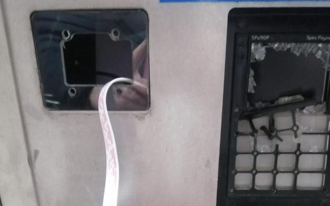 Destrozos ocasionados en las máquinas de la OTA.