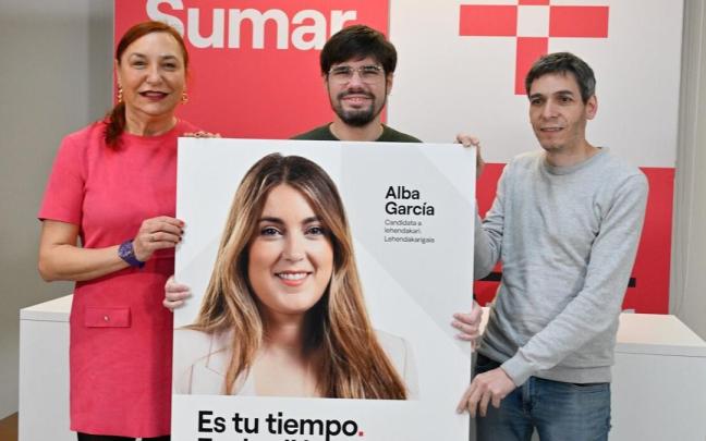 Carmen Muñoz, Lander Martínez y Jon Hernández.