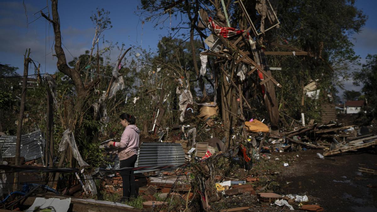 Un ciclón extratropical golpea el sur de Brasil