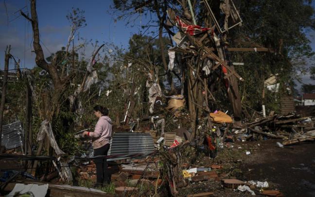 Un ciclón extratropical golpea el sur de Brasil Un ciclón extratropical golpea el sur de Brasil